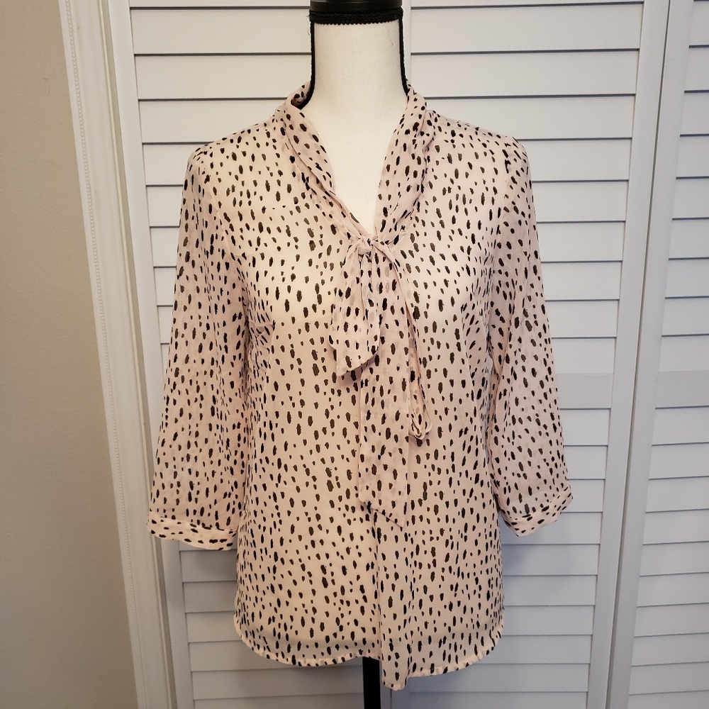 The Limited blouse pink and black